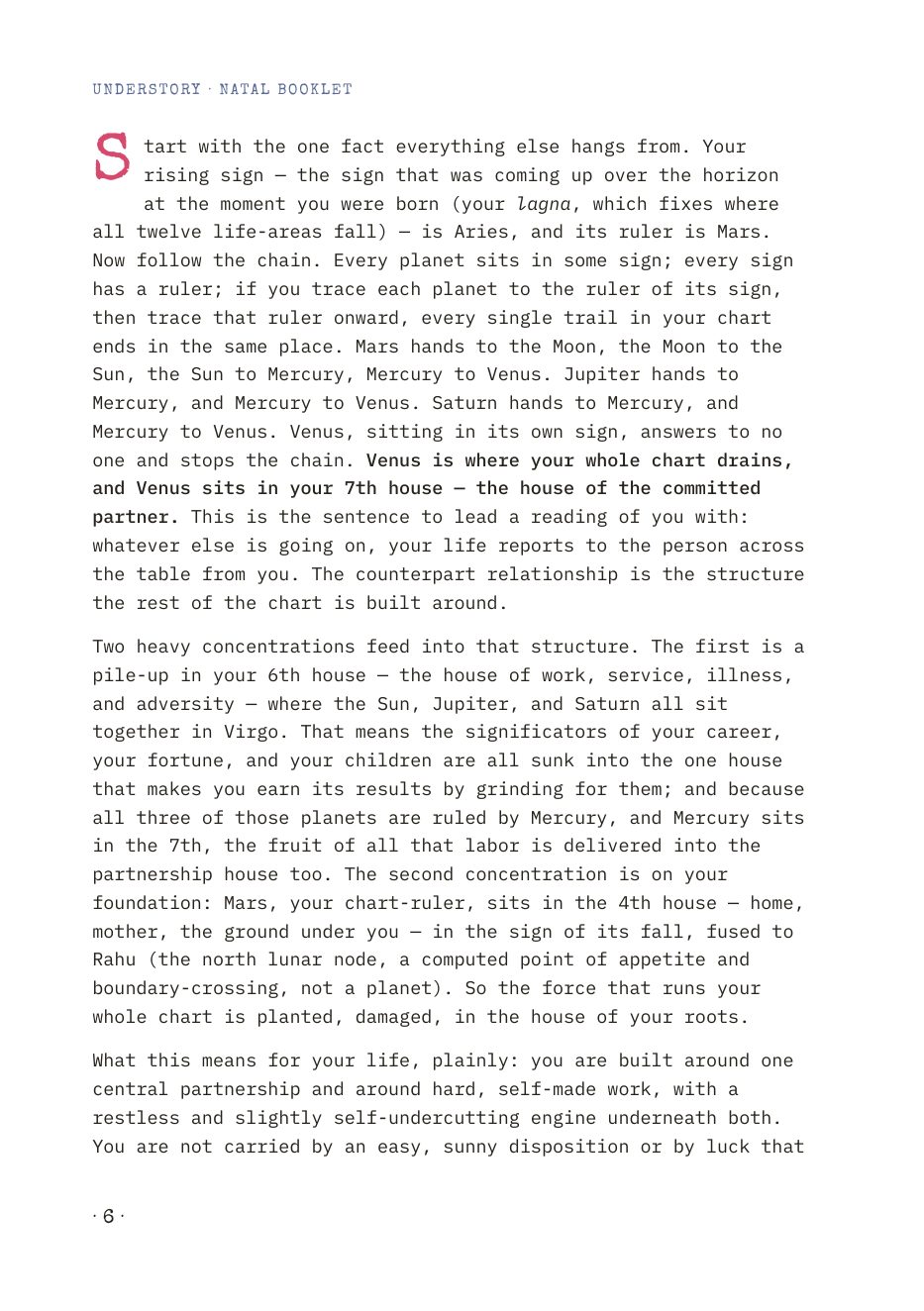 First page of chapter one